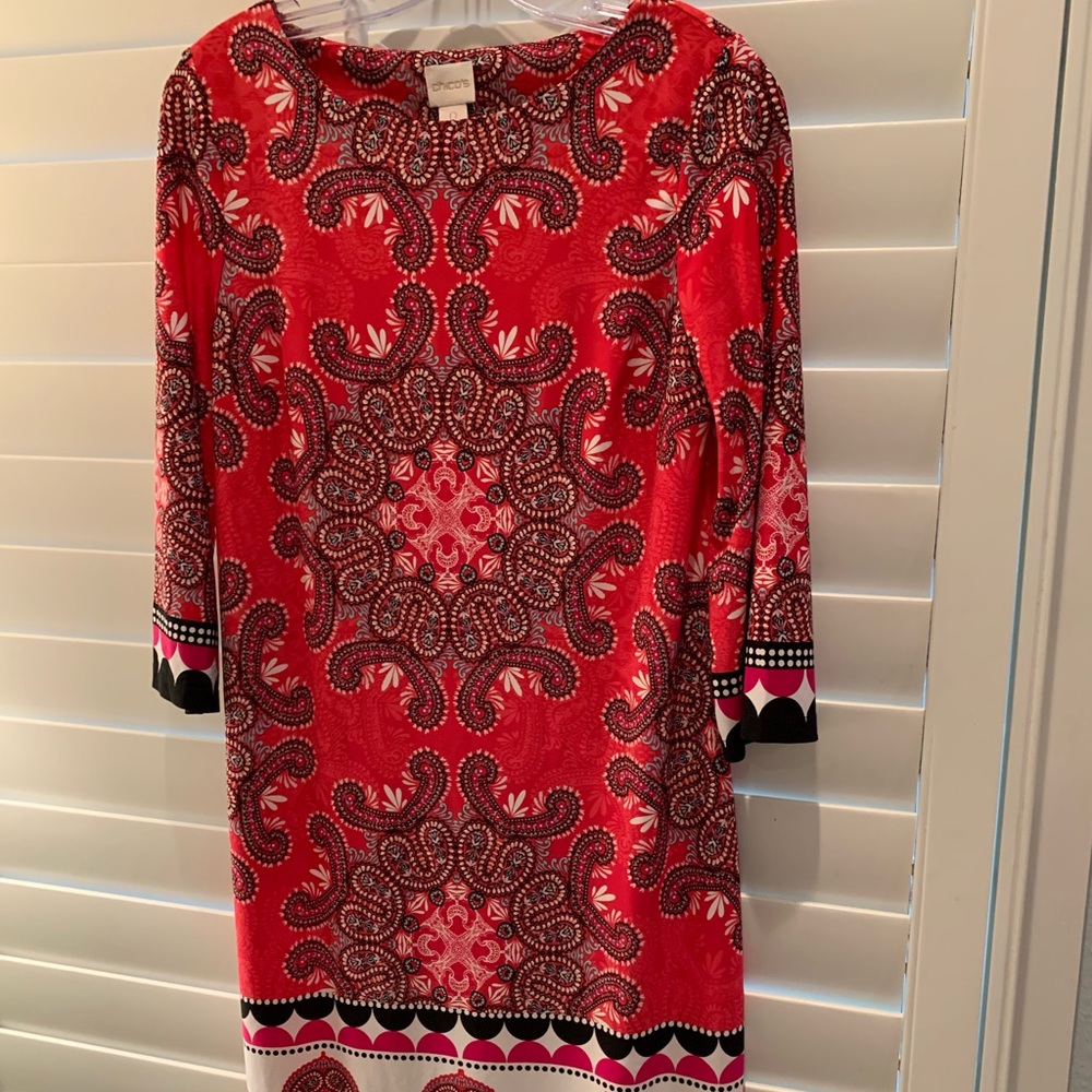 Dress with 3/4 sleeve